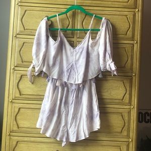 Light purple tie dye romper